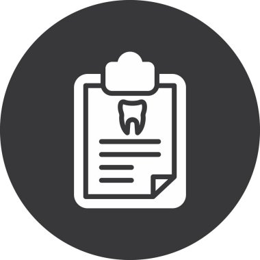 diş simgesi vektör illüstrasyonu