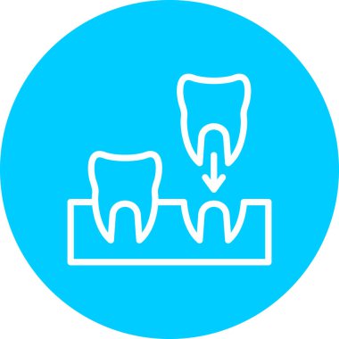 vektör diş simgesi illüstrasyonu