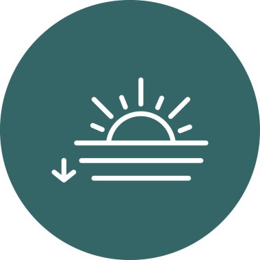 Güneş Simgesi Vektör illüstrasyonu