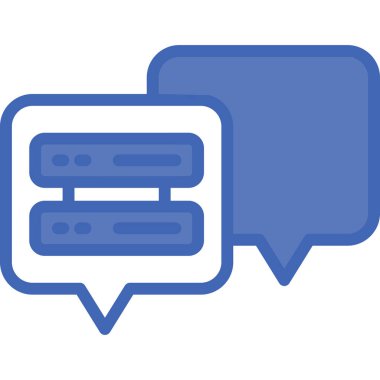 Konuş. Web simgesi basit illüstrasyon