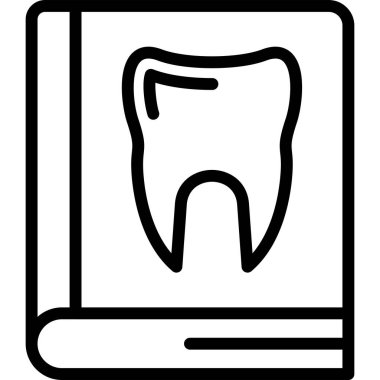 Diş simgesi, vektör illüstrasyonu