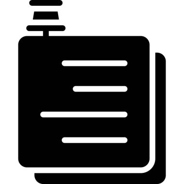 belge simgesi, vektör çizimi