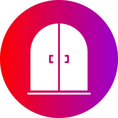 Kapı modern simgesinin vektör illüstrasyonu