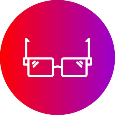 gözlük simgesinin vektör illüstrasyonu