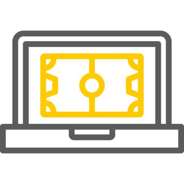 Laptop Düz Vektör Simgesi