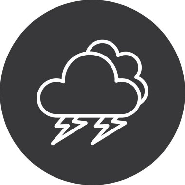 Bulut simgesinin vektör illüstrasyonu