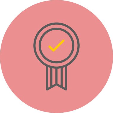 İşaretleme simgesi vektör illüstrasyonunu kontrol et