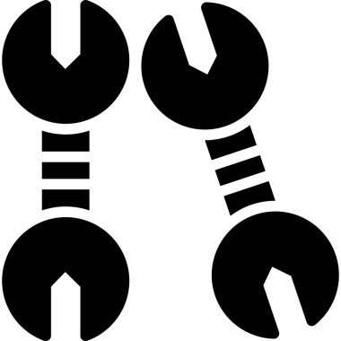 iki vektör düz simge