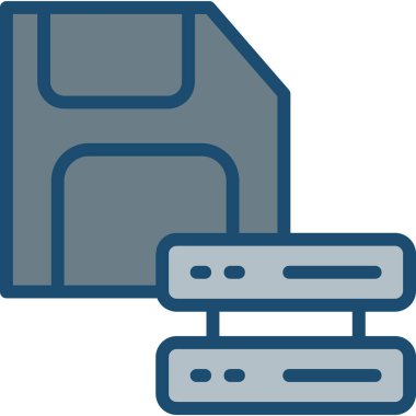 Bilgisayar klasörü. Basit illüstrasyon