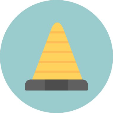 koni düz vektör simgesi