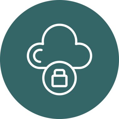 Eşsiz veri depolama vektörü simgesi