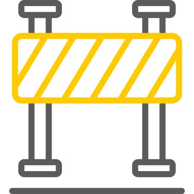 bariyer simgesi vektör illüstrasyonu