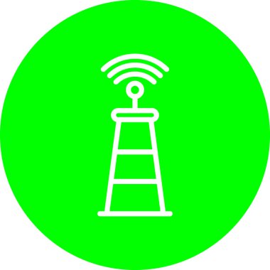 Modern uydu simgesinin vektör çizimi