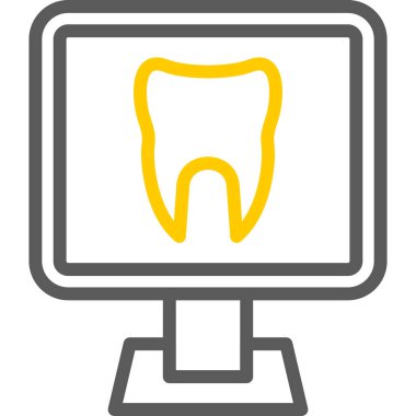 Dizüstü bilgisayar simgesi vektör çizimi