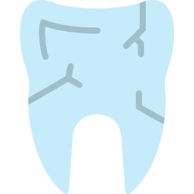 Diş simgesinin vektör illüstrasyonu