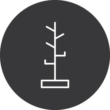 Modern ağaç simgesinin vektör illüstrasyonu