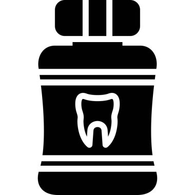 Diş bakımı sembolü vektör illüstrasyonu
