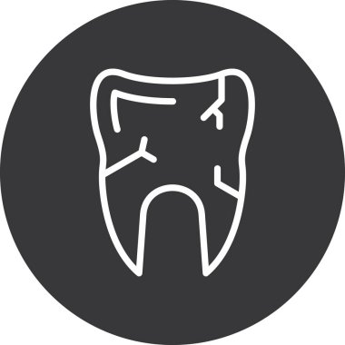 Diş. Web simgesi basit tasarım