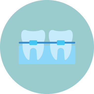 diş simgesi vektör illüstrasyonu