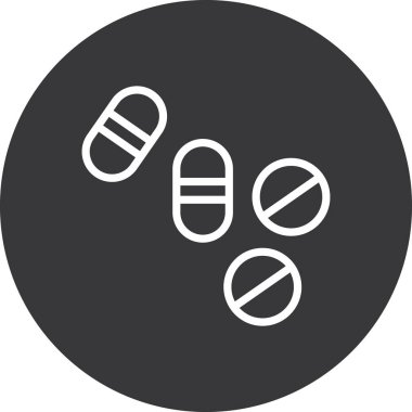 hap ikonu vektör illüstrasyonu