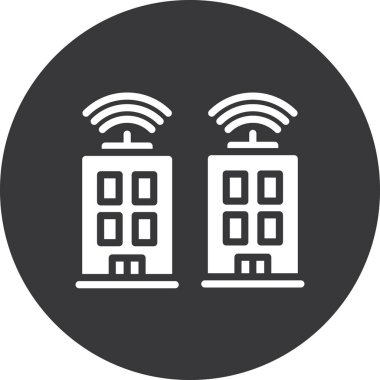 Modern binanın vektör illüstrasyonu