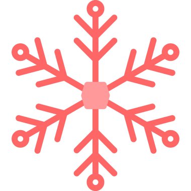 Kar tanesi. Web simgesi basit illüstrasyon