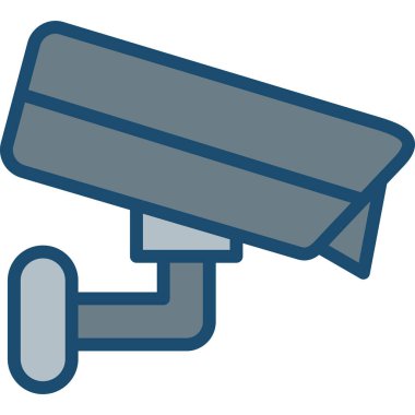 CCTV kamera simgesi vektör illüstrasyonu