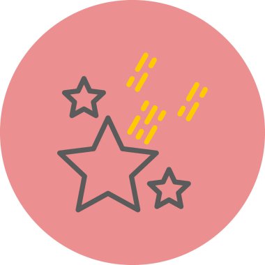 Yıldızlar. Web simgesi basit illüstrasyon