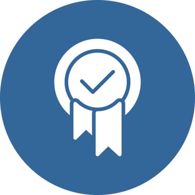 Rozet simgesi soyut arkaplanda izole edildi