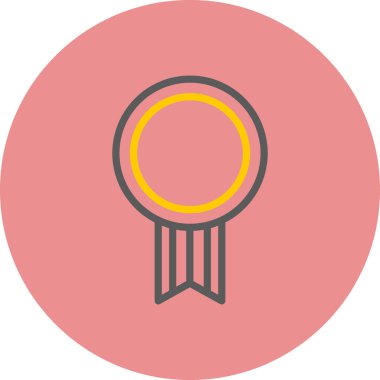 Madalya simgesinin vektör illüstrasyonu