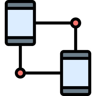 ağ paylaşım simgesi, resimleme