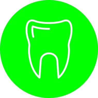 Diş Ağı simgesi, basit vektör illüstrasyonu