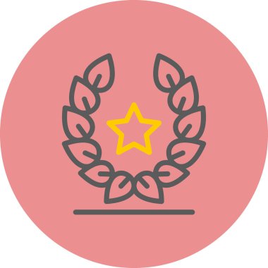 Ödül. Web simgesi vektör illüstrasyonu