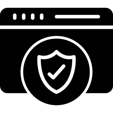 İnternet güvenlik koruma simgesi