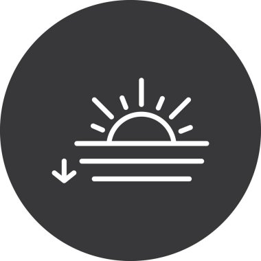 Moda tarzında izole edilmiş güneş simgesi