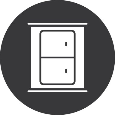 Moda Biçimli Kapı Simgesi İzole Arkaplan