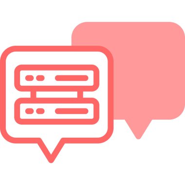 Konuş. Web simgesi basit illüstrasyon