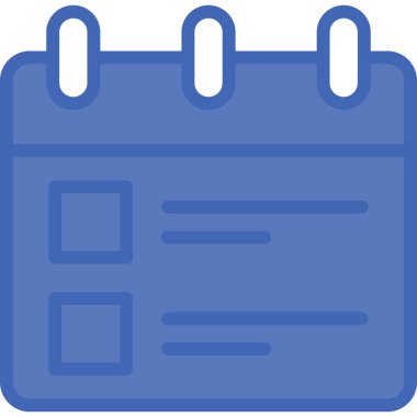 Takvim simgesi, basit vektör tasarımı