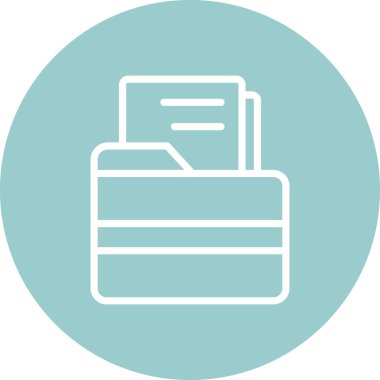 arşiv simgesi vektör illüstrasyonu