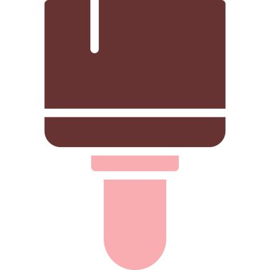 Dondurma. Web simgesi basit illüstrasyon