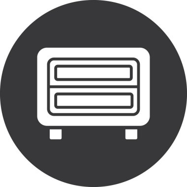 Tren simgesinin vektör illüstrasyonu