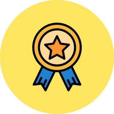 Rozet. Web simgesi basit illüstrasyon