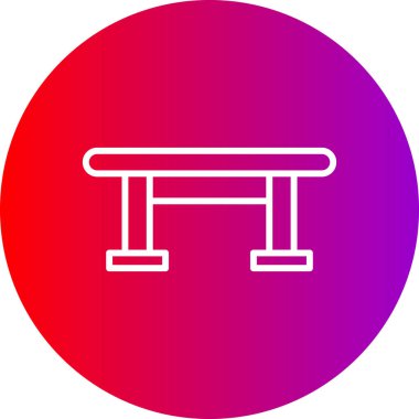 Moda düz biçimli sandalye simgesi