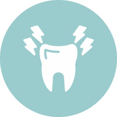 diş simgesi vektör illüstrasyonu