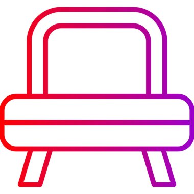 Bir sandalyenin vektör illüstrasyonu