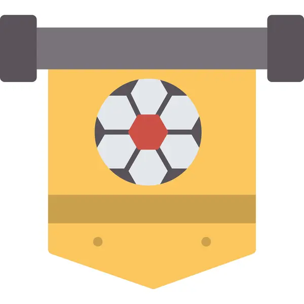 Pennant ağ simgesi, vektör illüstrasyonu