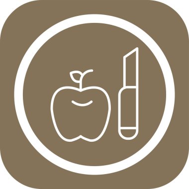 elma vektörü simgesi modern simge tasarımı illüstrasyonu