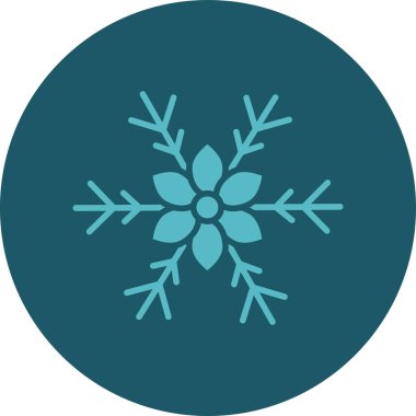 Kar taneleri. Web simgesi vektör illüstrasyonu