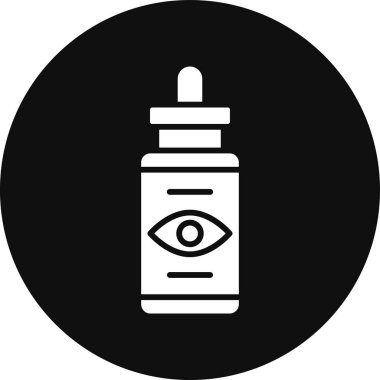 Göz şişesi simgesi, vektör