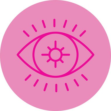 Göz. Web simgesi basit illüstrasyon